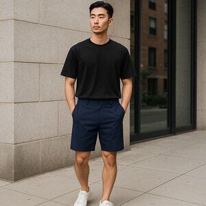 BCG Men Navy Blue Shorts 42W